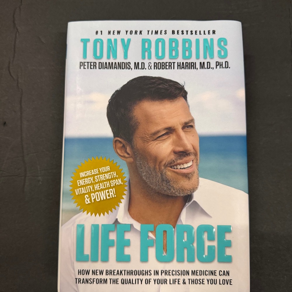 Life Force Tony Robbins Peter Diamandis Hardcover Precision Medicine 2022
